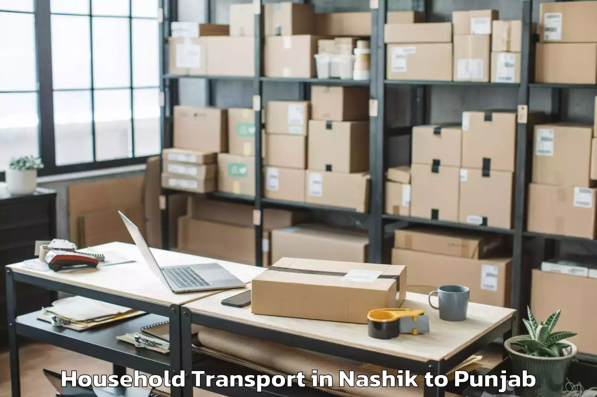 Comprehensive Nashik to Punjabi University Patiala Pat Household Transport